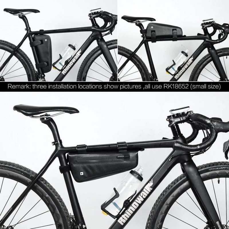 Fahrrad-Dreieck-Rahmentasche, vollständig wasserdicht, Vorderrohr-Fahrradtasche, 2.8 l, für Rennrad, MTB, faltbare Fahrrad-Aufbewahrungswerkzeugtaschen