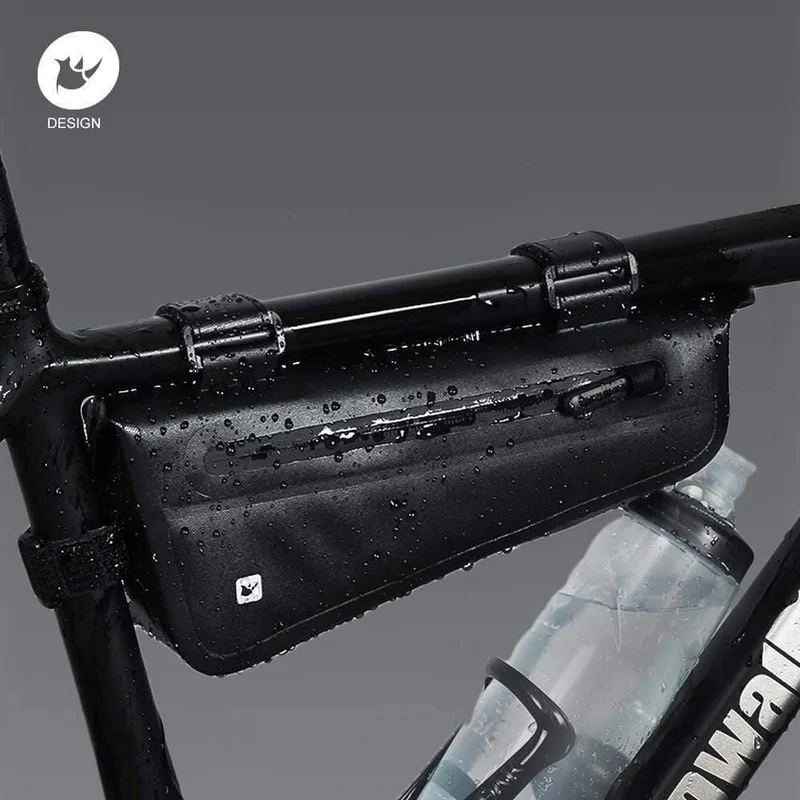 Fahrrad-Dreieck-Rahmentasche, vollständig wasserdicht, Vorderrohr-Fahrradtasche, 2.8 l, für Rennrad, MTB, faltbare Fahrrad-Aufbewahrungswerkzeugtaschen