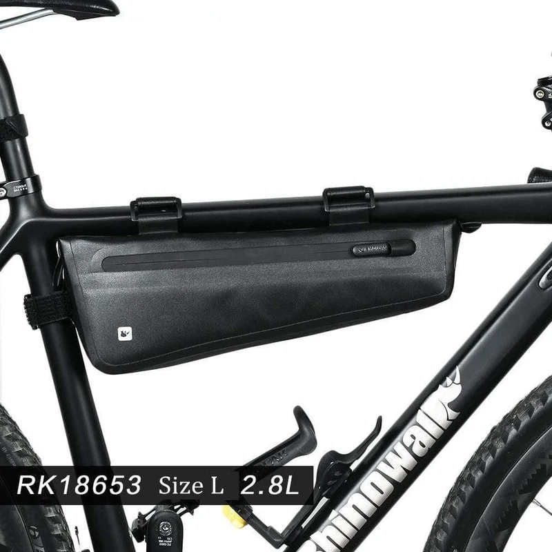 Fahrrad-Dreieck-Rahmentasche, vollständig wasserdicht, Vorderrohr-Fahrradtasche, 2.8 l, für Rennrad, MTB, faltbare Fahrrad-Aufbewahrungswerkzeugtaschen