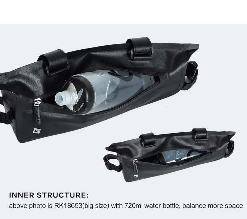 Fahrrad-Dreieck-Rahmentasche, vollständig wasserdicht, Vorderrohr-Fahrradtasche, 2.8 l, für Rennrad, MTB, faltbare Fahrrad-Aufbewahrungswerkzeugtaschen