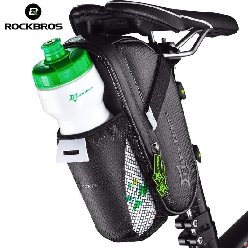 Fahrradsatteltasche mit Wasserflaschentasche, wasserdicht, MTB-Fahrrad-Hintertaschen, Radfahren, Rücksitz-Hecktasche, Fahrradzubehör