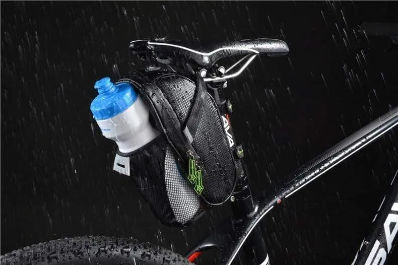 Fahrradsatteltasche mit Wasserflaschentasche, wasserdicht, MTB-Fahrrad-Hintertaschen, Radfahren, Rücksitz-Hecktasche, Fahrradzubehör
