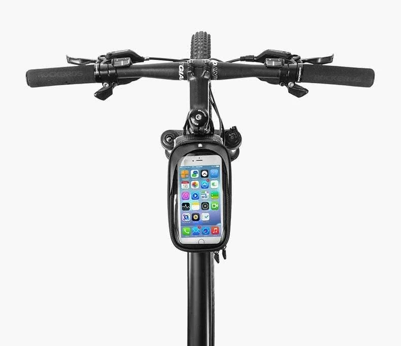MTB Fahrradtasche 6" Touchscreen Rahmen Reflektierende Tasche Fahrradoberteil Wasserdichte Schlauchtasche Telefonhülle Fahrradzubehör