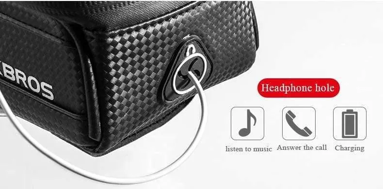 MTB Fahrradtasche 6" Touchscreen Rahmen Reflektierende Tasche Fahrradoberteil Wasserdichte Schlauchtasche Telefonhülle Fahrradzubehör