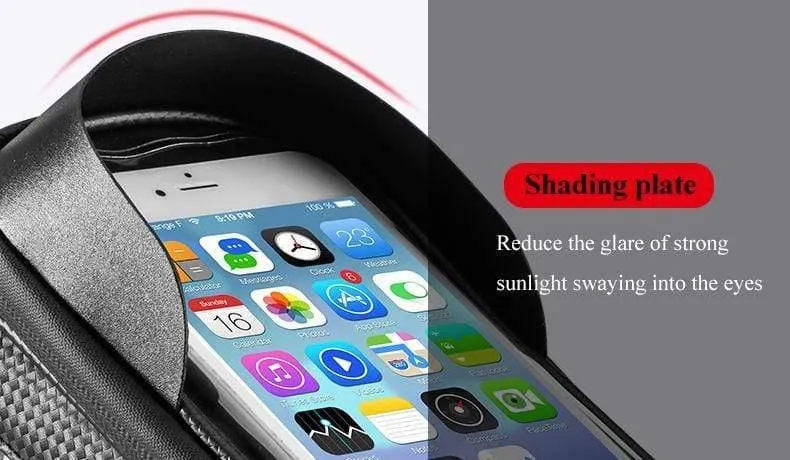 MTB Fahrradtasche 6" Touchscreen Rahmen Reflektierende Tasche Fahrradoberteil Wasserdichte Schlauchtasche Telefonhülle Fahrradzubehör