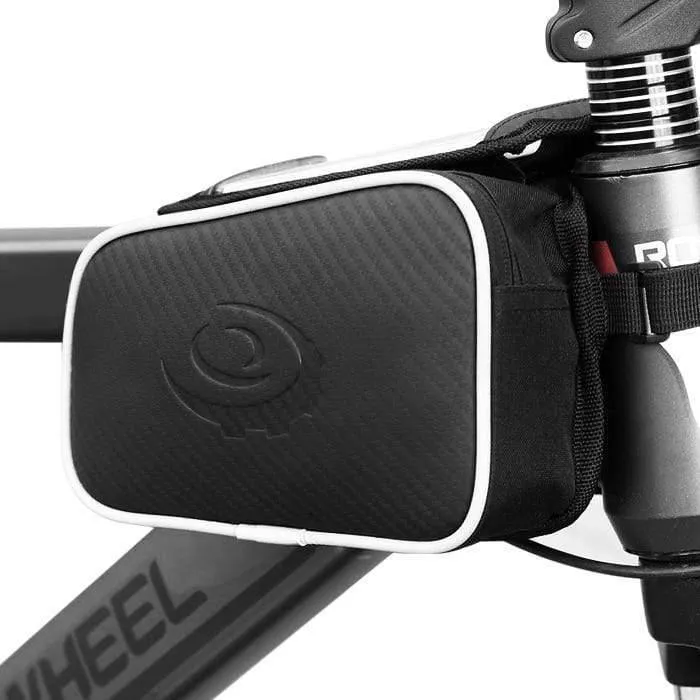 1.8 l wasserdichte Fahrradtasche, Fahrradrahmen, Vorderrad-Steuerrohr, Touchscreen-Gepäcktasche, Doppeltasche für 4.8/5.5 Zoll Telefon