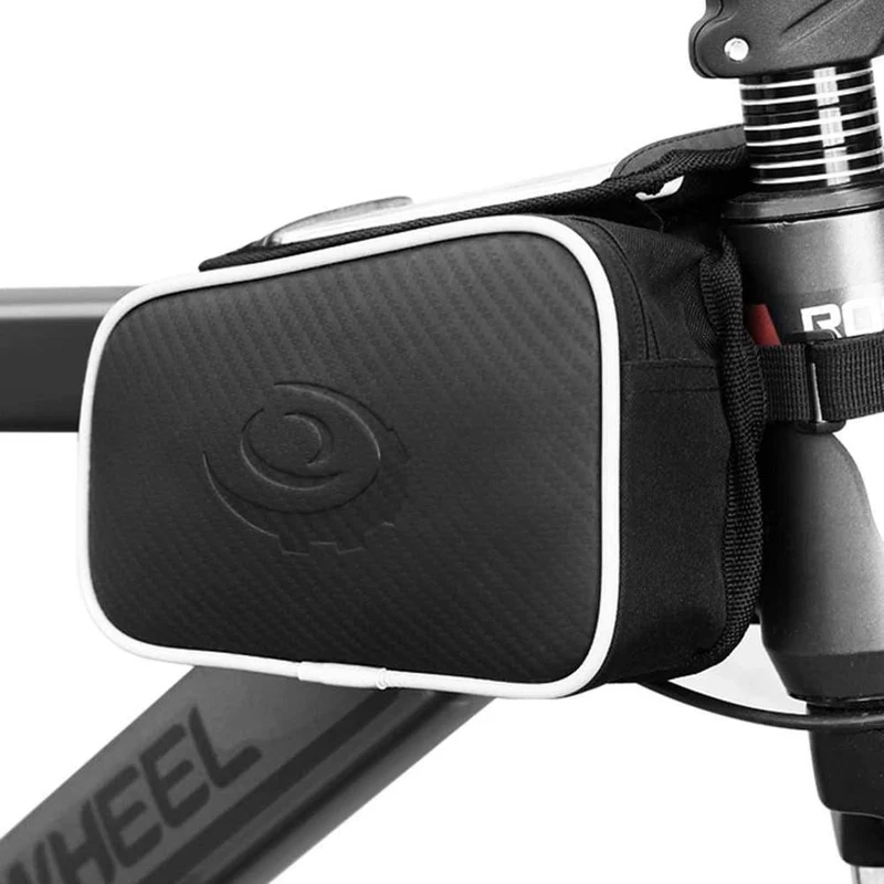 1.8 l wasserdichte Fahrradtasche, Fahrradrahmen, Vorderrad-Steuerrohr, Touchscreen-Gepäcktasche, Doppeltasche für 4.8/5.5 Zoll Telefon