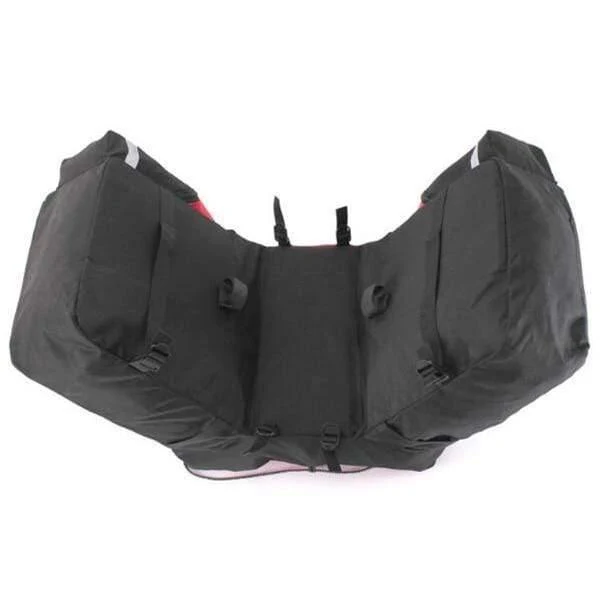 60L MTB Fahrradtasche Rücksitz Doppelte Seitentaschen mit Regenschutz Lichtreflektierendes Band Fahrradtasche Fahrradtasche