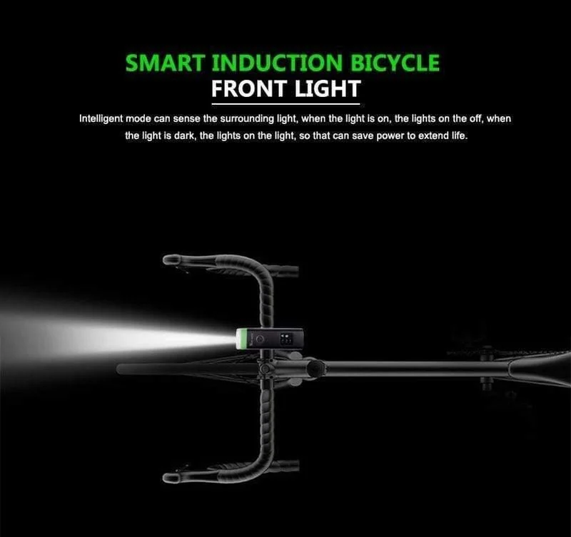 Fahrrad Frontlicht Induktion Fahrrad Helles Licht USB Lade Taschenlampe Radfahren Wasserdichte Taschenlampe Fahrrad Scheinwerfer