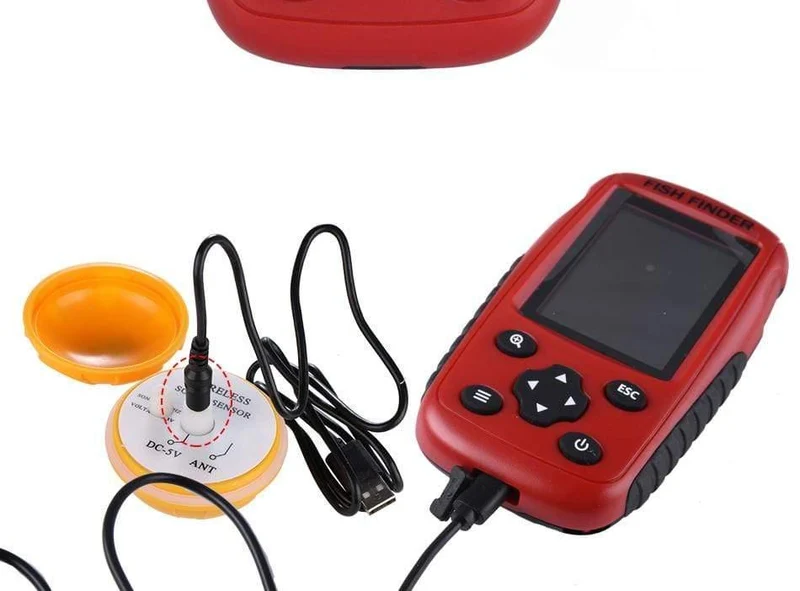 Russisch/Englisch Wireless Sonar Sensor Fish Finder 0.6-40 m Tiefe Echolot für Winter Eis Angeln Tackle Fishfinder