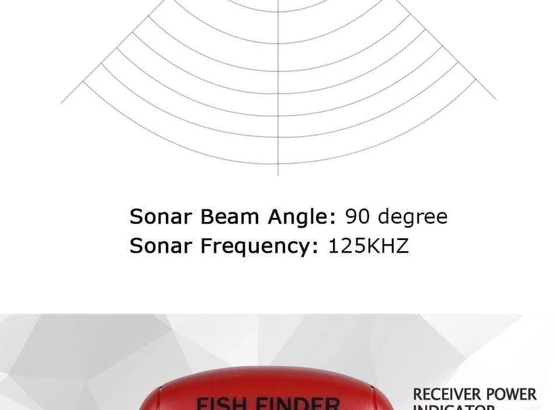 Russisch/Englisch Wireless Sonar Sensor Fish Finder 0.6-40 m Tiefe Echolot für Winter Eis Angeln Tackle Fishfinder