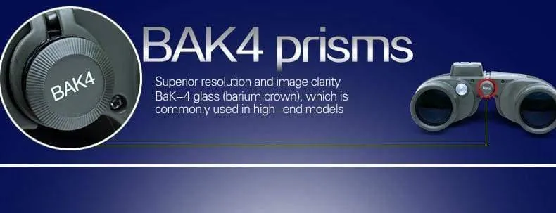10x50 HD Marine Fernglas Zoom Entfernungsmesser Kompass Teleskop Okular Wasserdicht Stickstoff Armee Grün