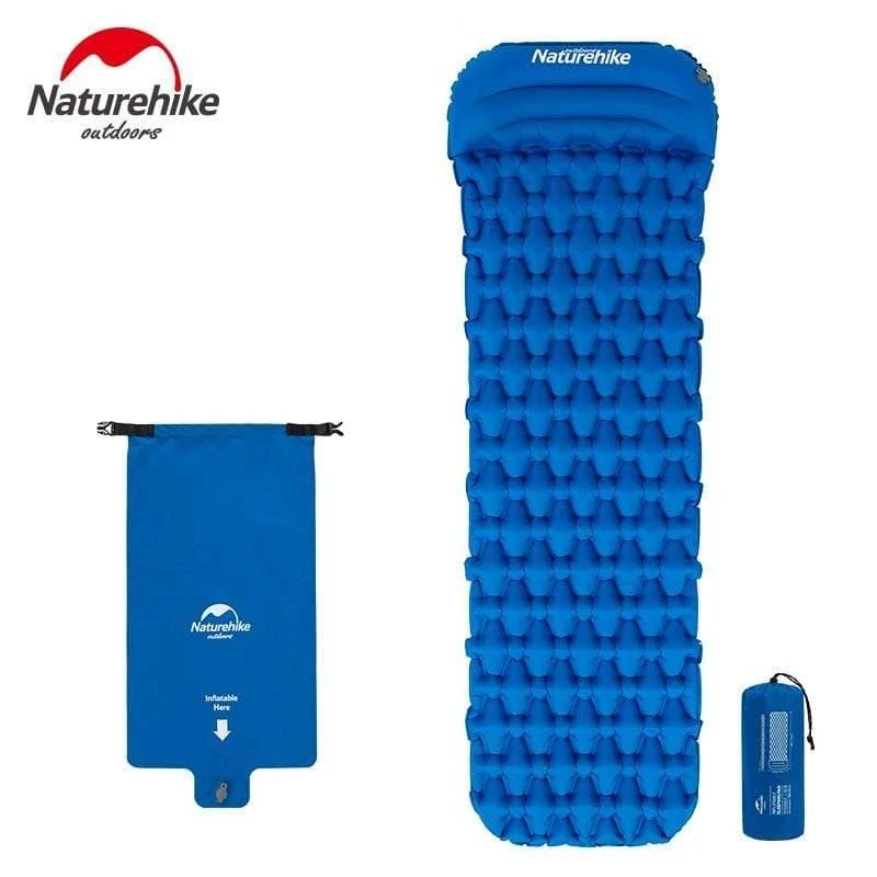 Isomatte Mit Kissen Airbag Neue Handpresse Aufblasen Camping Matratze Ultraleicht Outdoor Wandern Zelt Matten