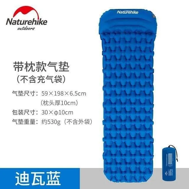 Isomatte Mit Kissen Airbag Neue Handpresse Aufblasen Camping Matratze Ultraleicht Outdoor Wandern Zelt Matten