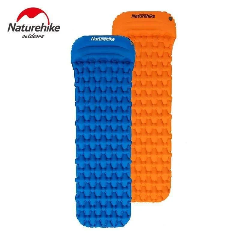 Isomatte Mit Kissen Airbag Neue Handpresse Aufblasen Camping Matratze Ultraleicht Outdoor Wandern Zelt Matten
