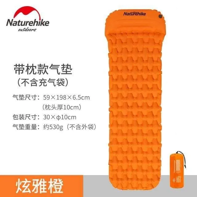 Isomatte Mit Kissen Airbag Neue Handpresse Aufblasen Camping Matratze Ultraleicht Outdoor Wandern Zelt Matten