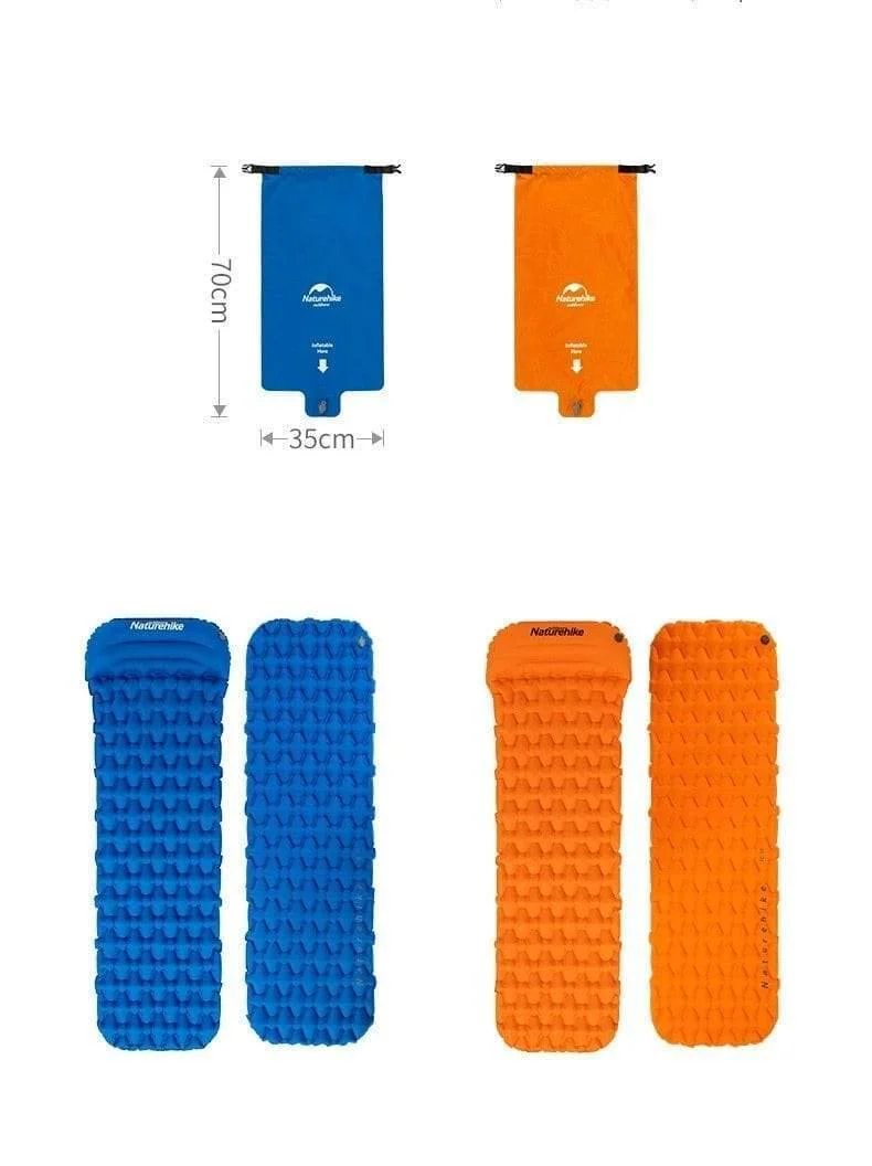 Isomatte Mit Kissen Airbag Neue Handpresse Aufblasen Camping Matratze Ultraleicht Outdoor Wandern Zelt Matten