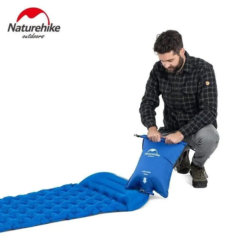 Isomatte Mit Kissen Airbag Neue Handpresse Aufblasen Camping Matratze Ultraleicht Outdoor Wandern Zelt Matten
