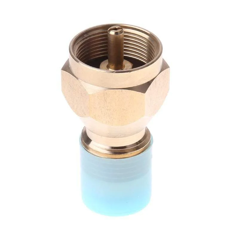 1pc Gas Adapter Camping Herd Brenner Adapter Outdoor Ventil Stecker Propan Refill Lp Gas Ofen Zylinder Tank Heizung