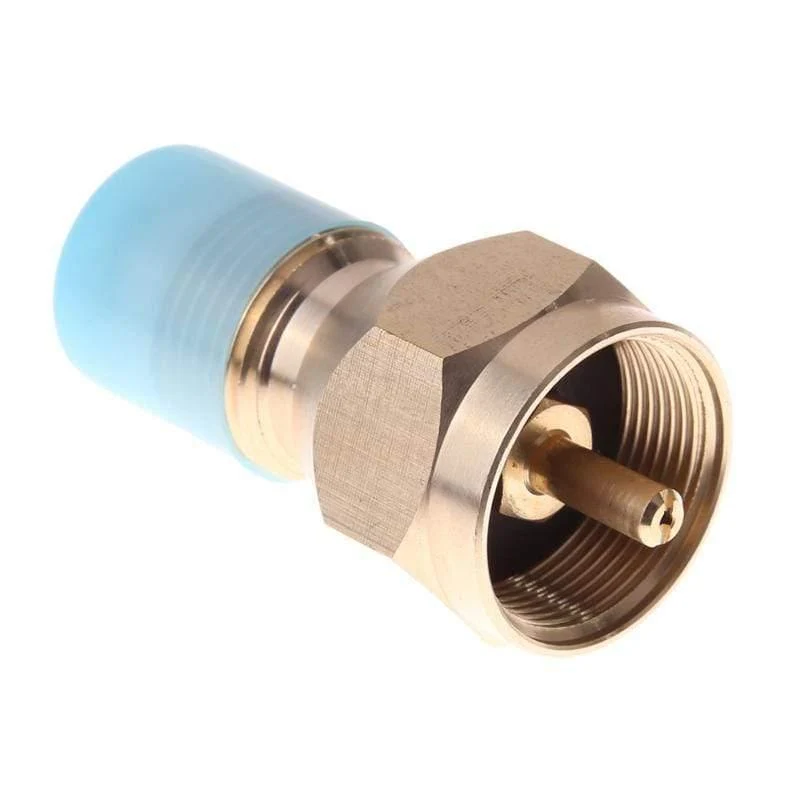 1pc Gas Adapter Camping Herd Brenner Adapter Outdoor Ventil Stecker Propan Refill Lp Gas Ofen Zylinder Tank Heizung