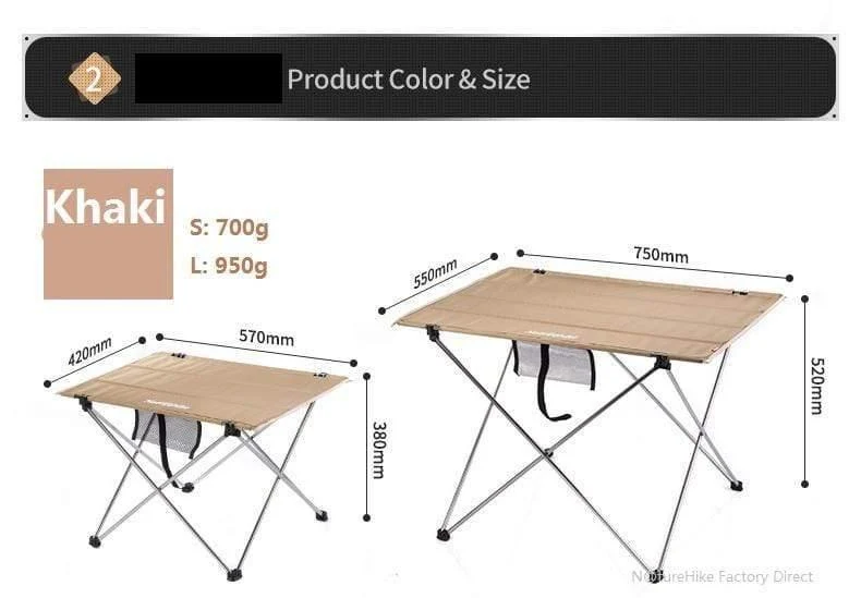 Outdoor Klapptisch Ultraleichter Aluminiumlegierungs-Struktur-tragbarer kampierender faltbarer Picknicktisch