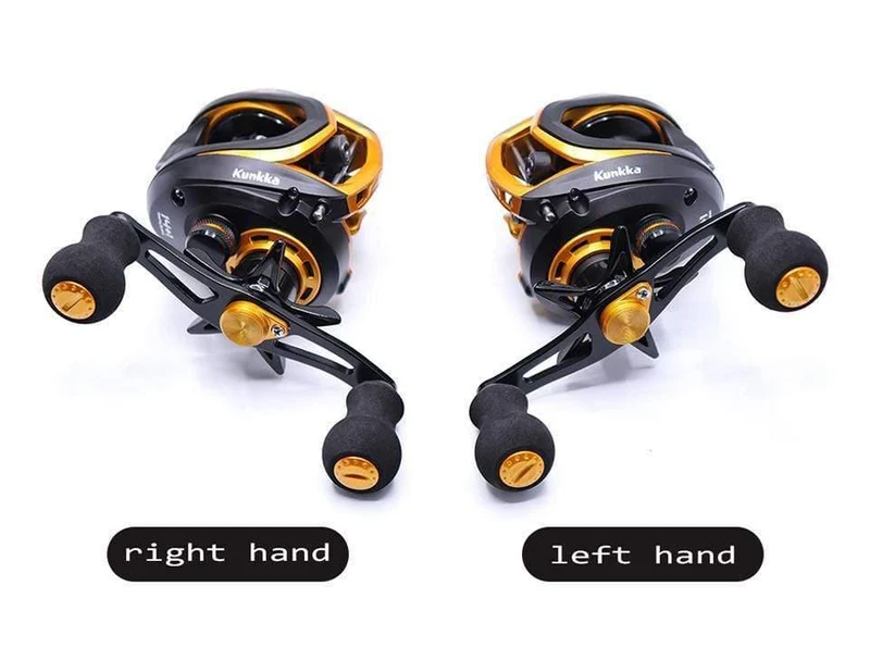 Baitcastingrolle Salzwasser Carbon 14+1BB Baitcastingrolle Magnet- und Fliehkraftbremse Doppelbremsrolle High Speed ​​220g