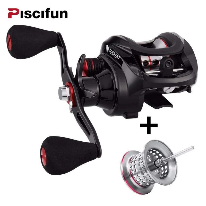 Torrent Baitcastingrolle mit extra leichter Spule, 8.1 kg Carbon-Bremse, 7.1:1 Übersetzungsverhältnis, Angelrolle für Salzwasser und Süßwasser