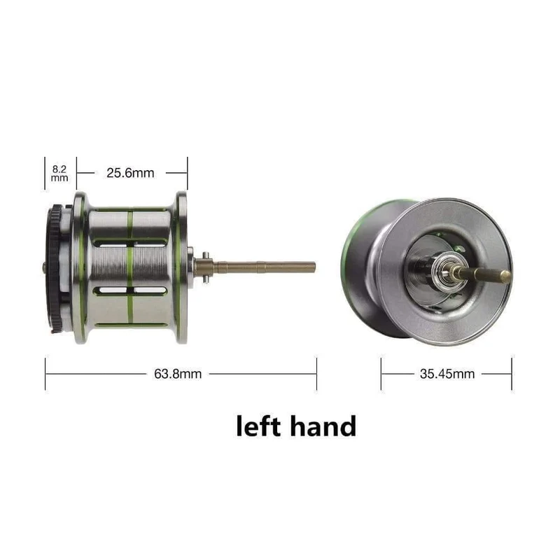 Phantom Shallow Spool Angelrolle Leichte Dual-Bremse Baitcastingrolle Ersatzspule Ersatz Phantom Spule