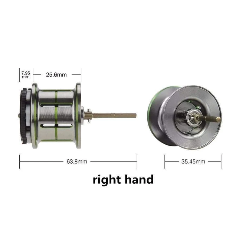 Phantom Shallow Spool Angelrolle Leichte Dual-Bremse Baitcastingrolle Ersatzspule Ersatz Phantom Spule