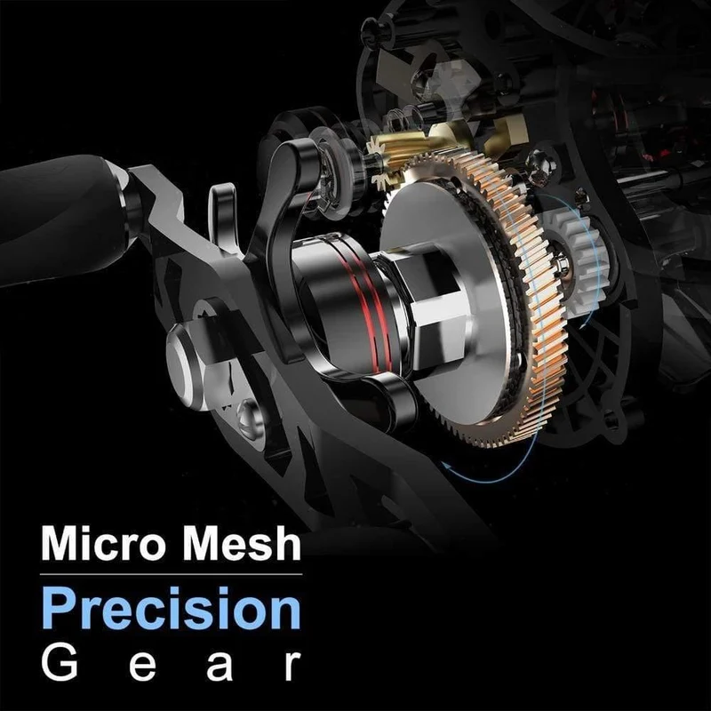 Royale Legend Baitcasting Reel 11 + 1 Kugellager 7.0: 1 Gear Ratio Angelrolle Magnetic And Centrifugal Dual Brake