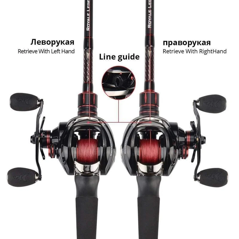 Royale Legend Baitcasting Reel 11 + 1 Kugellager 7.0: 1 Gear Ratio Angelrolle Magnetic And Centrifugal Dual Brake