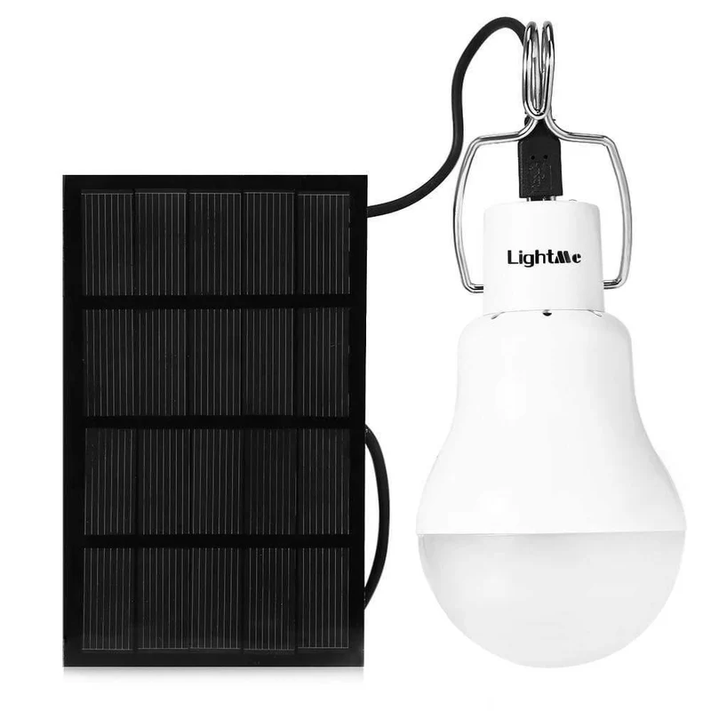 Campingleuchte S 1200 130LM Tragbare LED-Glühbirne Licht Aufgeladene Solarenergielampe Tragbare Laternen Kugelbirnen Weiß