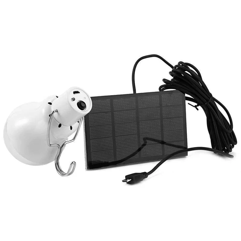 Campingleuchte S 1200 130LM Tragbare LED-Glühbirne Licht Aufgeladene Solarenergielampe Tragbare Laternen Kugelbirnen Weiß
