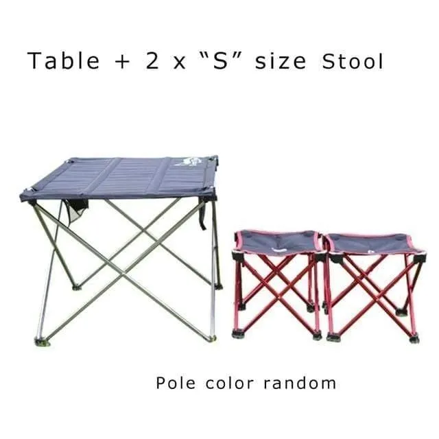 Camping Klappstuhl & Hocker Aluminiumlegierung Outdoor Picknick DIY Stuhl und Tisch Schreibtisch Leichtes BBQ Angelwerkzeug