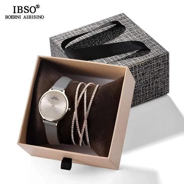 Frauen luxusuhr mit armband mode weiblichen kristall armreif uhr set valentinstag geschenk für damen