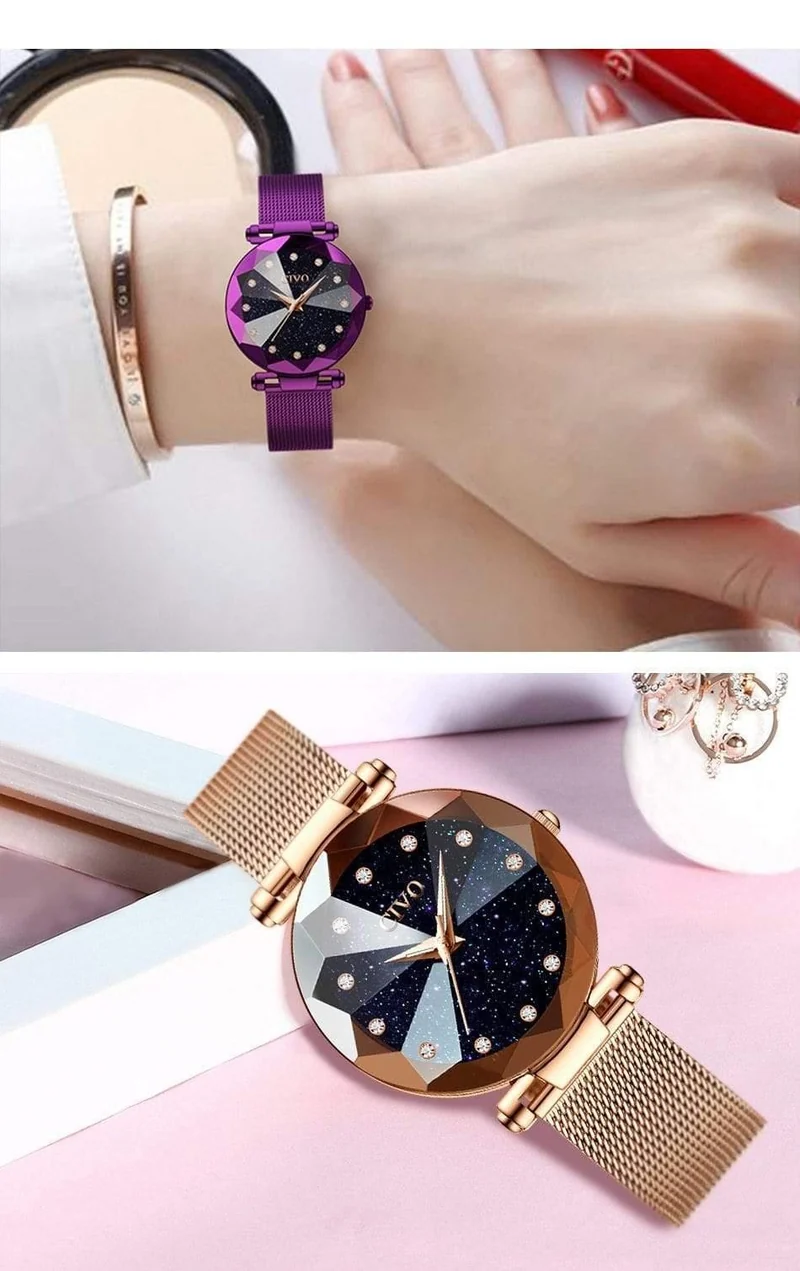 Damen kristall uhren luxus wasserdicht rose gold stahl mesh quarz frauen uhren top marke armband uhr