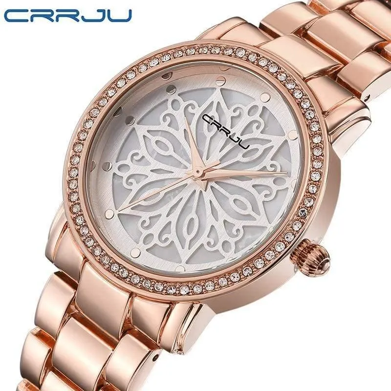 Mode Uhr Frau Damen Rose gold Diamant relogio feminino Kleid Uhr weibliche uhren mujer