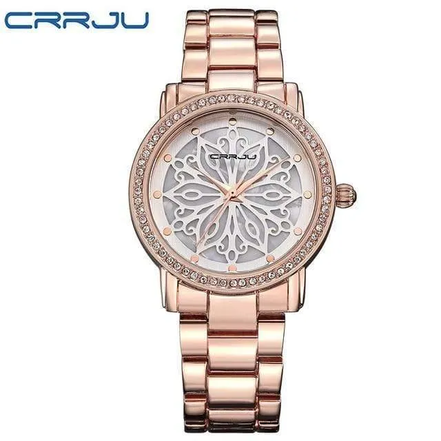 Mode Uhr Frau Damen Rose gold Diamant relogio feminino Kleid Uhr weibliche uhren mujer