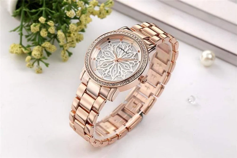 Mode Uhr Frau Damen Rose gold Diamant relogio feminino Kleid Uhr weibliche uhren mujer