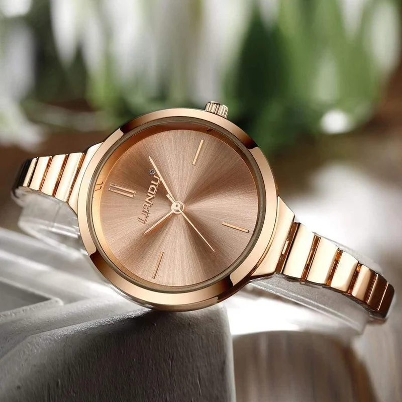 Uhr Frauen Rose Gold Armband Uhr Luxus Schmuck Damen Weibliche Mädchen Casual Quarz Armbanduhren relogio feminino
