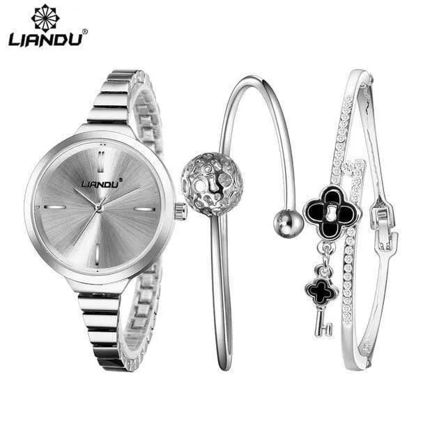 Uhr Frauen Rose Gold Armband Uhr Luxus Schmuck Damen Weibliche Mädchen Casual Quarz Armbanduhren relogio feminino