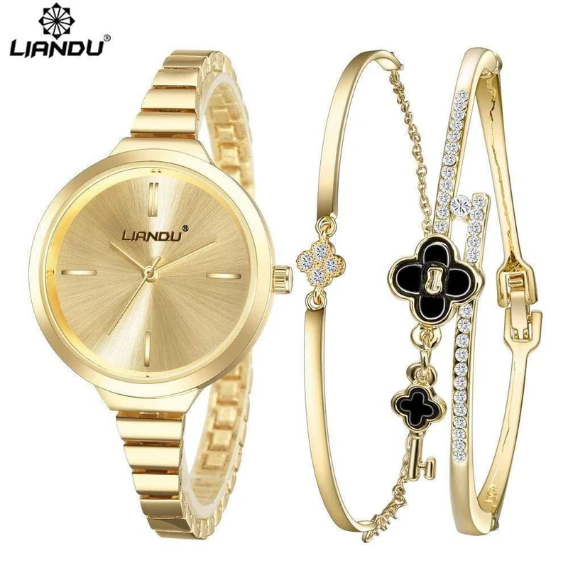 Uhr Frauen Rose Gold Armband Uhr Luxus Schmuck Damen Weibliche Mädchen Casual Quarz Armbanduhren relogio feminino