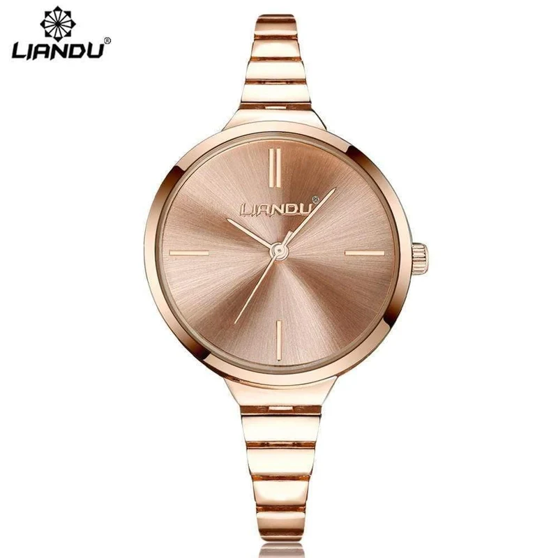 Uhr Frauen Rose Gold Armband Uhr Luxus Schmuck Damen Weibliche Mädchen Casual Quarz Armbanduhren relogio feminino