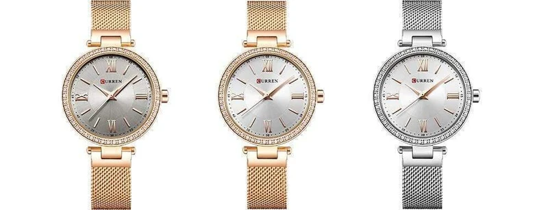 Damenarmband Uhren Strass Gehäuse Muscheloberfläche Damenuhr schwarz Edelstahlarmband