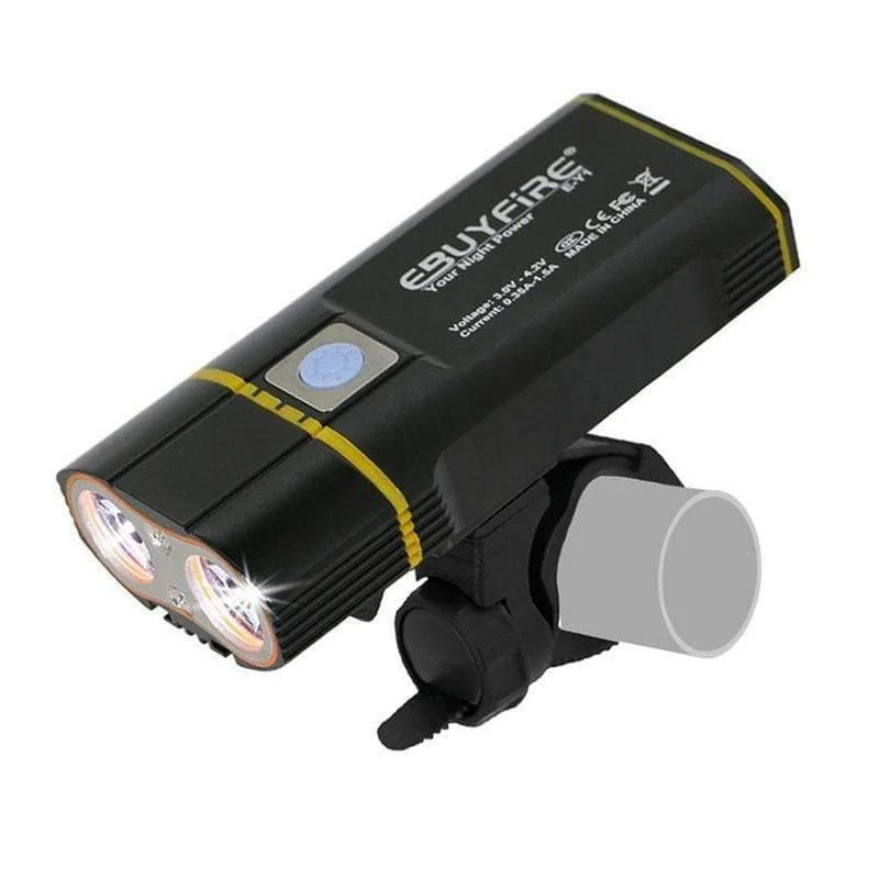 Fahrradbeleuchtung 6000lm 2x XML-L2 LED Fahrradbeleuchtung USB Wiederaufladbar 6000mAh bicicleta Wheel Bike Front Light Rücklicht