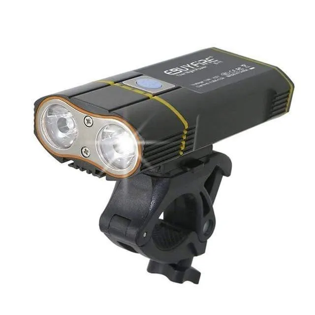 Fahrradbeleuchtung 6000lm 2x XML-L2 LED Fahrradbeleuchtung USB Wiederaufladbar 6000mAh bicicleta Wheel Bike Front Light Rücklicht