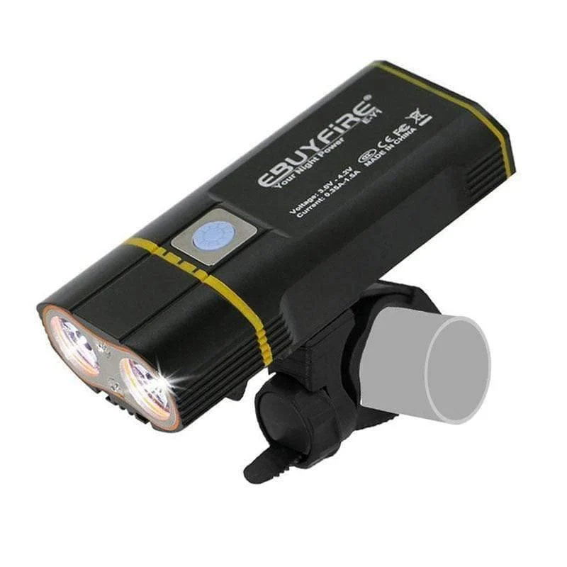 Fahrradbeleuchtung 6000lm 2x XML-L2 LED Fahrradbeleuchtung USB Wiederaufladbar 6000mAh bicicleta Wheel Bike Front Light Rücklicht