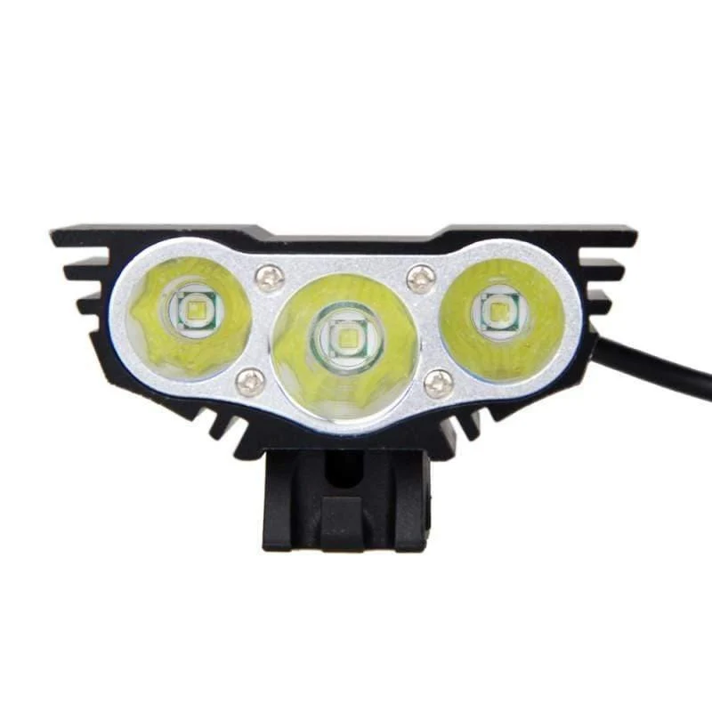 Wasserdichtes 3XT6 LED Fahrradlicht 10000LM Vorderes Fahrradscheinwerferlicht Nachtfahrradlampe 5V USB Scheinwerfer Nur Lampe Ohne Batterie