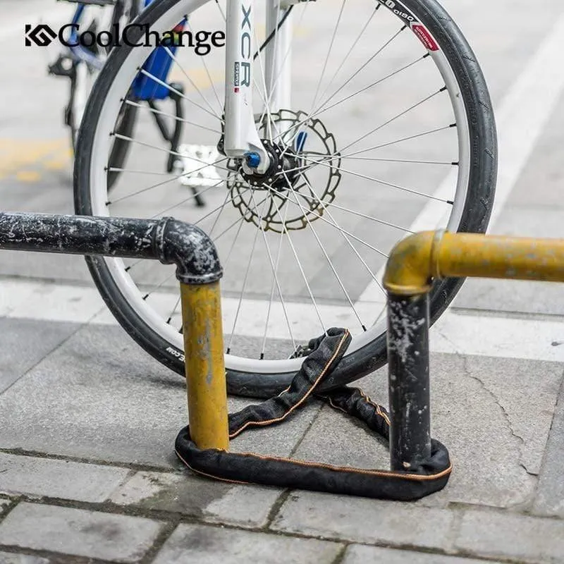 Fahrradschloss Safe Metall Anti-Diebstahl Outdoor Fahrrad Kettenschloss Sicherheit Verstärkt Fahrrad Kettenschloss Fahrradzubehör