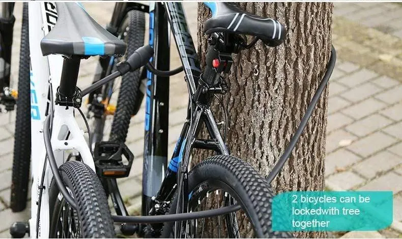 Fahrradschloss, 1.8 m, 1.4 m, Fahrradkabelschloss, Diebstahlsicherung mit 3 Schlüsseln, Fahrrad-Stahldraht-Sicherheit, MTB-/Rennradschlösser